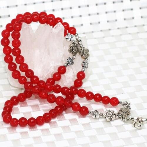 Original design Bohemia style red jades chalcedony stone round 6mm multilayers bracelet stone beads women elegant jewelry B2214