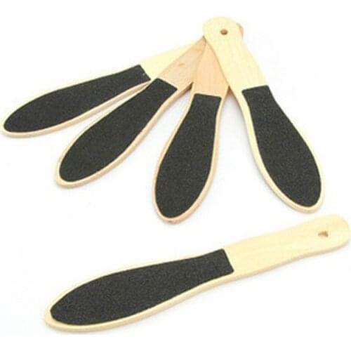 Wood hand Oval shape foot files with good quality sanding paper