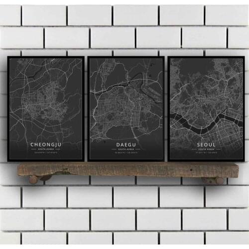 Cheongju Daegu Seoul South Korea Poster