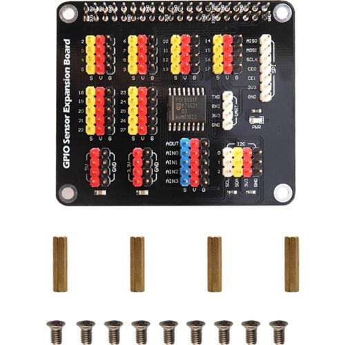 Raspberry Pi GPIO Extension Board AD/DA Digital To Analog Sensor Board For Raspberry Pi 4B/3B+/3B