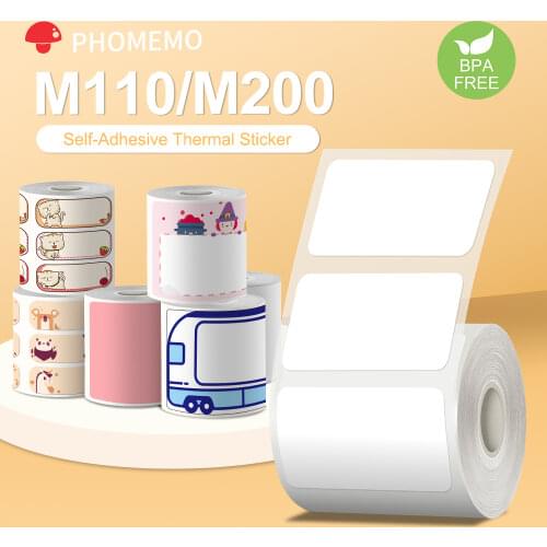 Phomemo M110 Jewelry Self-Adhesive Price Label for Phomemo M110 Label Tag Printer Thermal Sticker Printable Barcode Paper Roll