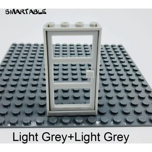 Smartable Window Door Frame 1x4x6 With 3 Panes Building Blocks MOC Parts Toys For Kids House Compatible 60596 City 20pcs/lot