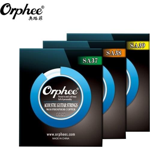 Orphee High Quality 5/10 Set SA Series Acoustic Guitar Strings Medium Light Extra Light 90/10 Bronze Acoustic Guitar Strings