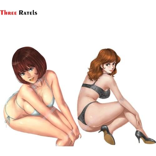 Three Ratels A890 Mine Fujiko Lupin Iii Anime Body Art Portrait Stickers For Bedroom Wall Toilet Miror Decor Waterproof Decals