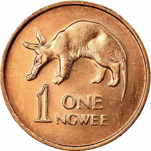 Zambia 1 Egwee Km9a Coins Africa New Original Coin Unc Collectible Real Rare Commemorative