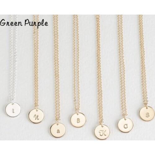 925 Silver Coins Necklace 10MM Pendants Letter Name Chocker Handmade Jewelry Boho Kolye Necklace for Women