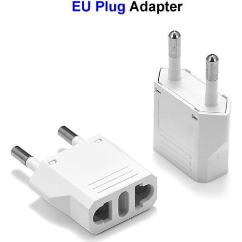100pcs American Japan CN US To EU Euro Travel Adapter European Type C EU Plug Converter Adapter Power Electric Plug Adapter