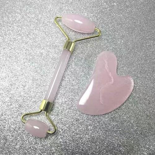 2pcs/set Resin Face Massage Roller Gua Sha Scraper Board Face Lift Up Wrinkle Remover Body Massager Lifting Tools