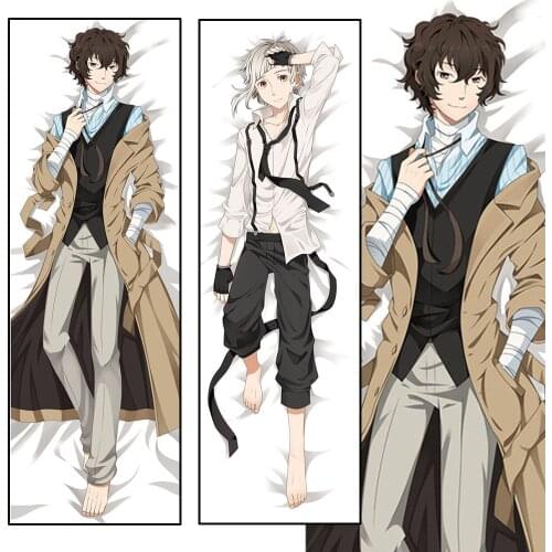 Anime Bungo Stray Dogs Dakimakura Nakajima Atsushi dazai osamu Cospay Hugging Body Pillow Case Otaku Cover Bedding Pillowcase