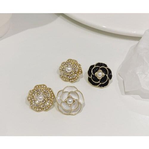 Shiny Side New Fashion Brand Jewelry Crystal Irregular Flower Stud Earrings for Women Gift Delicate Earrings
