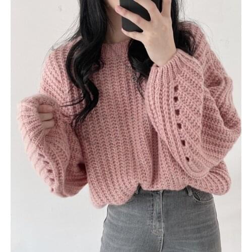 Alien Kitty 2021 New Outwear Thicken Jumpers Casual Sweater Tops Soft Bottom Chic Pullover OL Knitted Autumn Hot Loose Womens