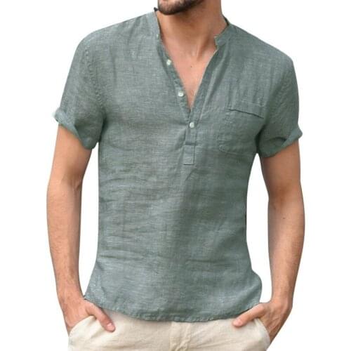 Dihope 2021 Summer Newest Mens Short-Sleeved T-shirt 100% Cotton Casual Mens T-shirt Shirt Male Breathable Streetwear S-3XL