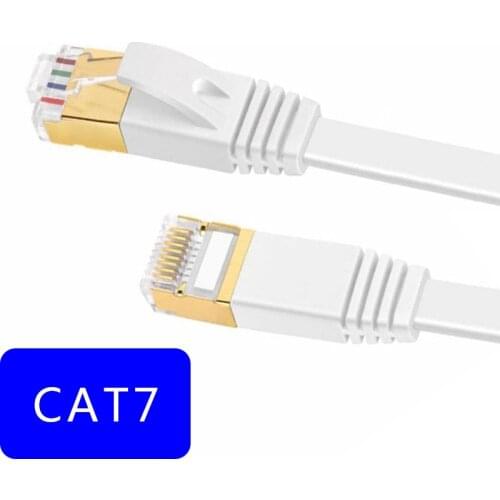Ethernet Cable RJ45 Cat7 Lan Cable STP RJ 45 30cm/50cm Flat Network Cable Patch PC Computer Modem Router TV Box