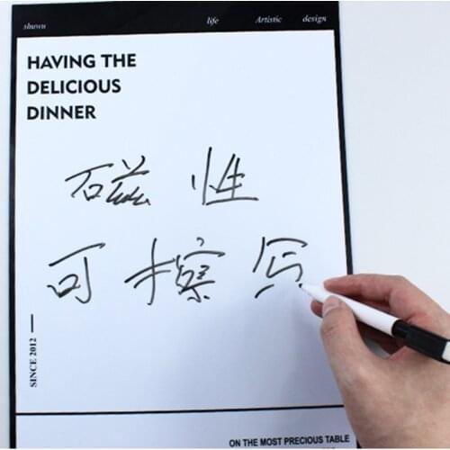 Magnetic Whiteboard Kit Water-Proof Damp-Proof Durable Useful Convenient Fluent Writing Suit for Fridge TS2