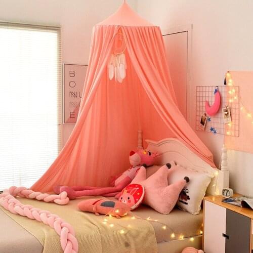 Mosquito Net for Crib Hung Dome Bedding Baby Bed Canopy Tent Curtain Mosquitero Girls Princess Mosquito Net