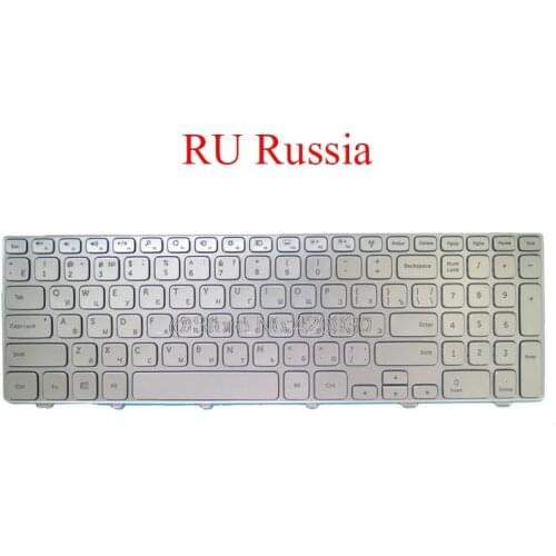 Laptop RU Keyboard For DELL For Inspiron 15 7000 7537 P36F Russia 0PCFWC PCFWC SG-62010-2AA SG-62010-XAA Silver With Backlit new