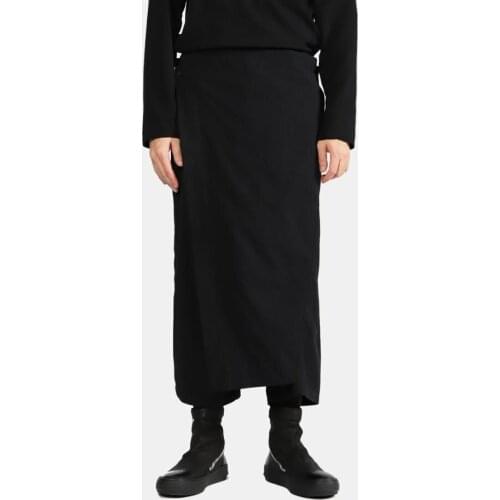 New 2020 Men Womens Clothing Hair Stylist fashion Catwalk Side button diagonal quarter Pants skirt Plus Size Singer Costumes