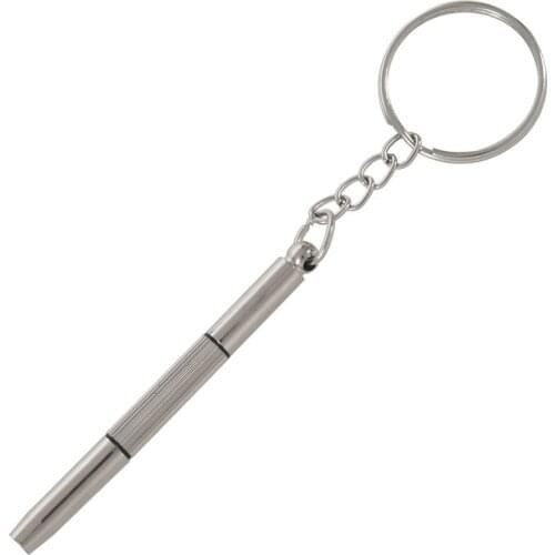New 3in1 Mini Alloy Screwdriver Key Ring Watch Glasses Repair Tool