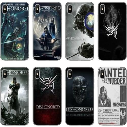 Dishonored Death of the Outsider Transparent Phone Case For Huawei P30 P20 Pro P10 P9 P8 Lite Y5 Y6 Y7 Y9 P Smart Plus 2018 2019