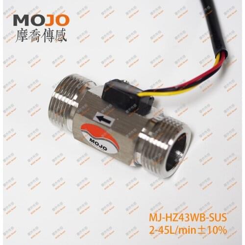 Flow Meter MJ-HZ43WB-SUS SUS304 DN20 G3/4'' Copper Hall Effect Liquid Water Flow Sensor Switch
