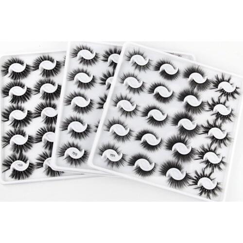 Eyelash Wholesale 60/100/300 Pairs 3D Mink Lashes Natural False Eye Lashes Wholesale Mink Eyelashes Makeup Fake Lashes