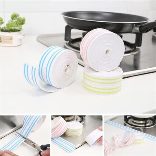 Self Adhesive Kitchen Ceramic Sticker Waterproof Anti-moisture PVC Sticker Bathroom Wall Corner Line Sink Stickers