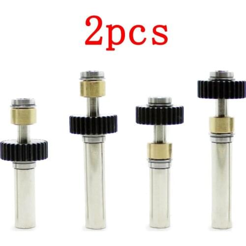 2pcs 48mm/58mm Steel Gearbox Drive Shaft Axle with Dual Bearings Metal Gear Accessories Upgrade for Henglong 1/16 RC Tank Model