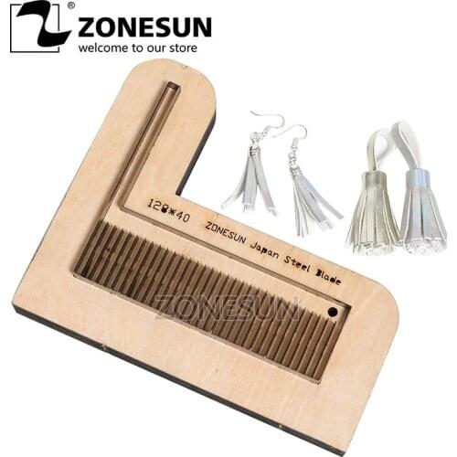 ZONESUN 128 Customized leather cutting die shape DIY craft supply tassels steel rule die cut classical Cellphone Strap earring