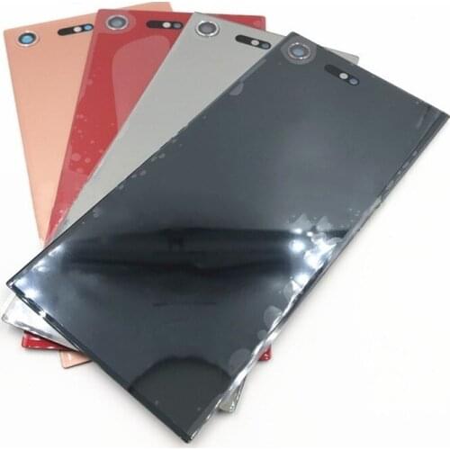 100% Original Battery Back Cover For Sony Xperia XZ Premium Glass Rear Back Battery Cover Door Housing Case Replacement Parts