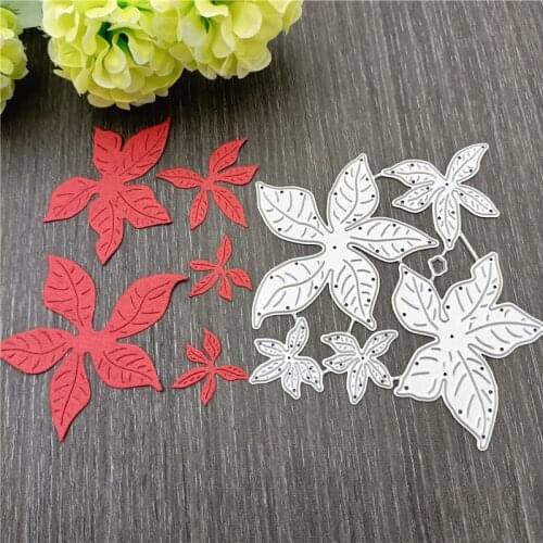 2021 New 5Pcs/Lot Flowers Metal Cutting Dies Stencil Die Cut Scrapbooking Craft Stamps
