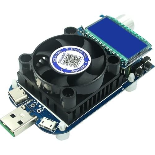 35W QC2.0 QC3.0 USB electronic load adjustable constant current aging resistor battery voltage capacity tester voltmeter