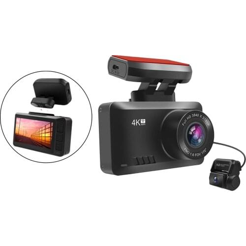 Car DVR Camera Dash Cam 4K+1080P WIFI GPS 2.0inch IPS 170°FOV Dashboard Camera Parking Monitor Supports 128GB