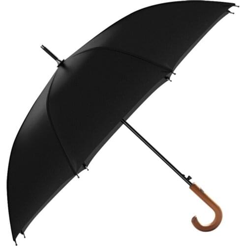 Large Luxury Rain Men Umbrella Windproof Japanese Black Wooden Long Handle Rain Umbrellas Women Uv Protection Gift IdeasY6S