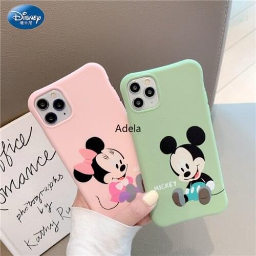 DISNEY 2021 Mickey Dumbo Silicone Case for IPhone 11 Pro Xs Max IPhone 11 11PRO Official Liquid Silicone 360 Full Cover ZT0427-3