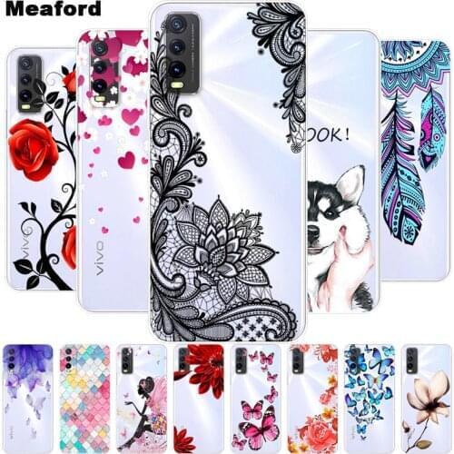 For VIVO Y11S Case TPU Silicone Soft Cartoon Clear Case for vivo Y12S Y11S Y1S Cover for vivo Y11 S Y12S Y 11S Transparent Coque