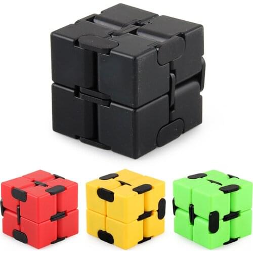 Children Fingertips Decompress Portable Lightweight Magic Square Antistress Toys Infinity Cube Puzzle Sensory Toys