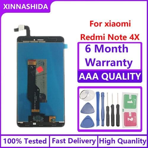 For Xiaomi Redmi Note 4X LCD+Frame For Redmi Note 4 Global Version Snapdragon 625 LCD Display Screen AAA+++ LCD