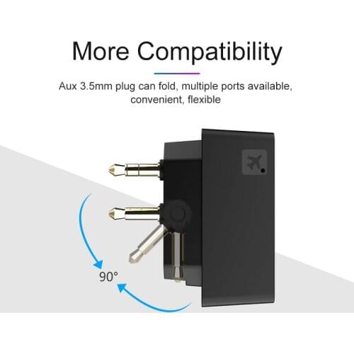 Konrisa Bluetooth 5.0 Receiver USB Port Audio Wireless Adapter For Car TV Music Player 10M Transmitter Receptor