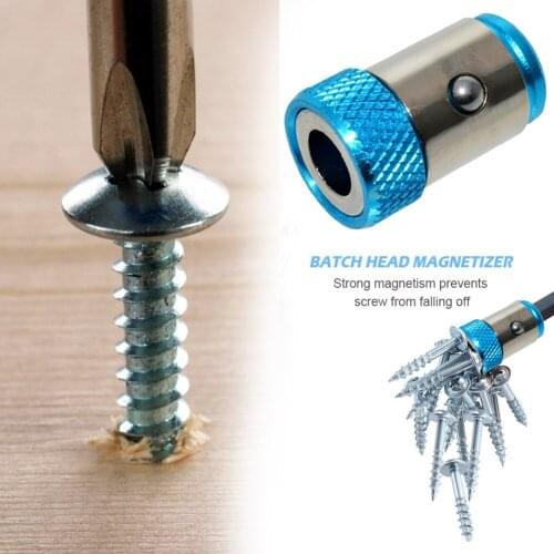 1/4 inch 6.35mm Screwdriver Bits Holder Magnetic Ring Strong Magnetizer Screwlock Sleeve Batch Head Magnetic Circle