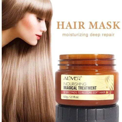 Deep Repair Hair Mask Nutrition Soft Conditioner Free Steam Cleansing Hair Blemish Hot Dyeing Oil 5 Seconds To Restore Soft Hair