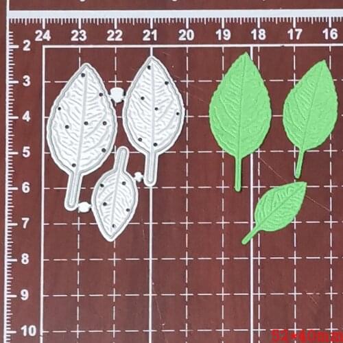 Metal cutting dies 3pcs leaves cut die mold diy decoration Scrapbook paper craft knife mould blade punch stencils