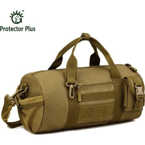 Mens Brand Travel Shoulder Messenger Bag Men 1000D Nylon Bucket Cylinder Outdoors Bag Army Travel Hike Camp Shoulder Bag