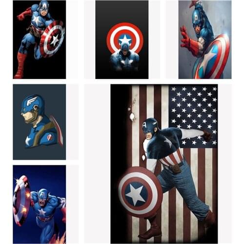 Marvel Avengers Superhero Movie Canvas Painting Captain America Posters and Prints Wall Art Pictures for Living Room Home Decor