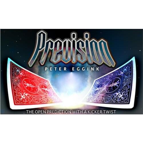 Prevision (Gimmick And Online Instructions) By Peter Eggink - Trick,Card Magic Props,Close Up,Illusion,Fun,Magician Cards