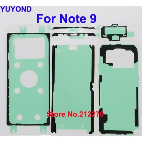 YUYOND LCD Display Screen Frame Back Battery Cover Camera Glass Frame Waterproof Adhesive Sticker For Samsung Galaxy Note 9