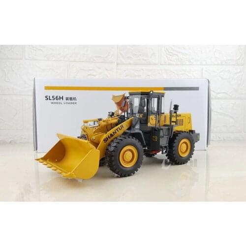 Rare Collectible Alloy Model 1:35 Scale Shantui SL56H Wheel Loader Engineering Machinery Diecast Model Toy for Decoration