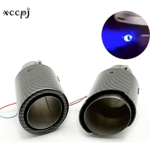 2021 Fit For Carbon Fiber Luminous High Temperature Resistant Led Lamp Refitting Automobile Exhaust Pipe Flame Spraying Tail