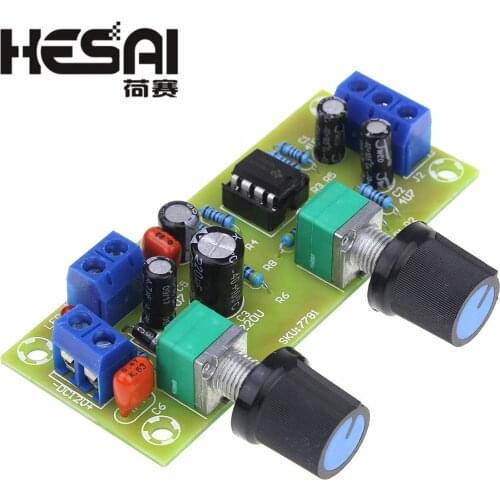 Smart Electronics DC 10-24V 22Hz-300Hz Filter Plate Subwoofer Amplifier Preamp Board 2.1 3-Channel
