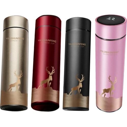 Smart Thermos Water Bottle LED Digital Temperature Display Stainless Steel Coffee Thermal Mug Intelligent Insulation Cup For Car