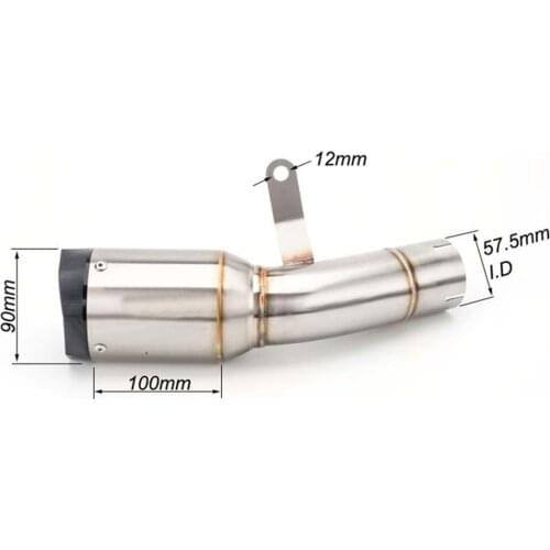 Motorcycle Exhaust Stainless Steel Exhaust Middle Link Pipe Slip on S1000RR Exhaust System For BMW S1000RR 2015 2016